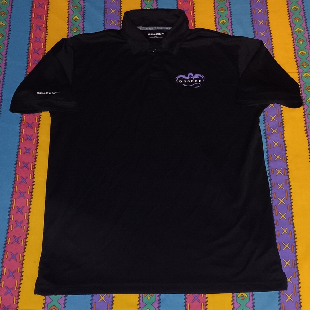 Space X Dragon Polo Shirt Elon Musk Golf